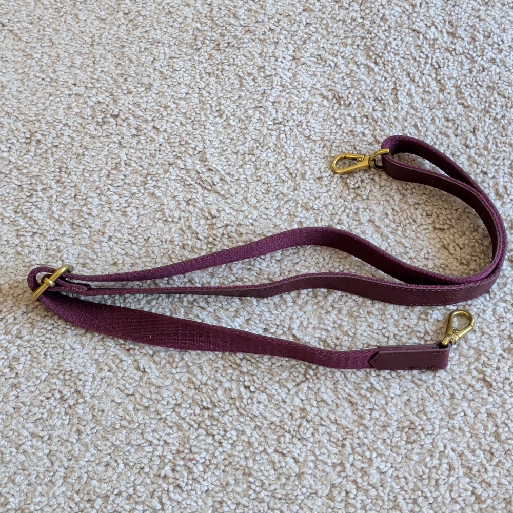 Fossil dark Pink Leather Shoulder Bag - Picture 10 of 14